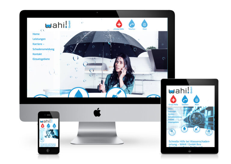 Website Konzept Entwicklung für Trocknungsfirma